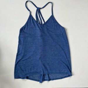 Beyond?Yoga?Cloud Heather Overlap Swing Tank L